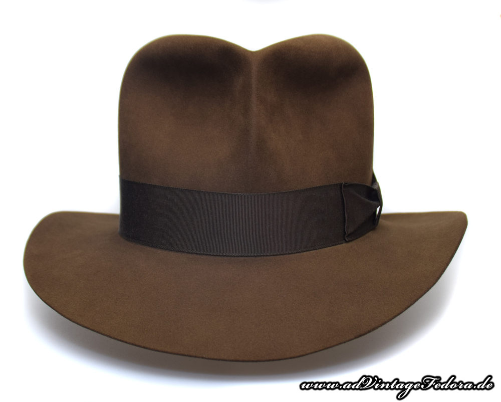 Raider Fedora Indiana Jones Hut Hat with Raiders Turn Front 3